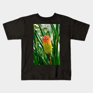 Red Hot Poker Flower Kids T-Shirt